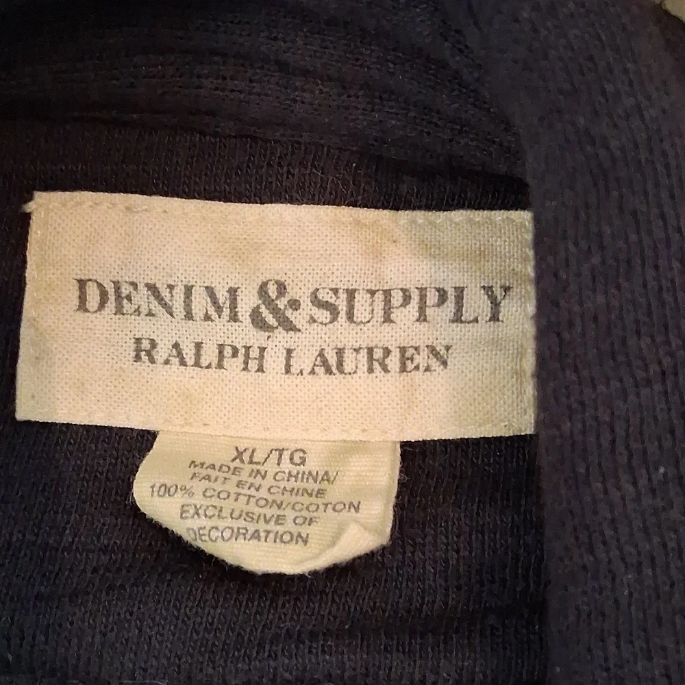 Denim & Supply Ralph Lauren Dark Blue Utility Jacket with Gold Details - Picture 4 of 9